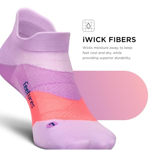 Image of Feetures Elite Light Cushion Mini Crew Sock - Sport Sock with Targeted Compression