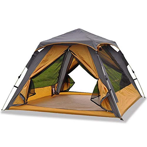 Tente de camping instantanée double couche avec 2 portes et 2 fenêtres