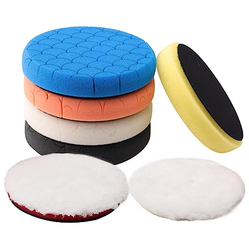 Kit de tampons de polissage de coupe de 6,5 pouces haute densité