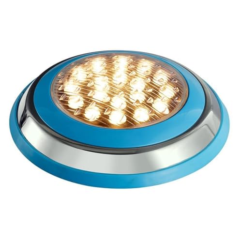 Luces de piscina para piscina enterrada Luz LED colorida for piscina, iluminación de montaje en pared de acero inoxidable, bajo voltaje, 12V, Control remoto, luz impermeable for piscina Luces LED para