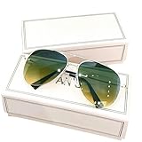 Matériaux de haute qualité - ces lunettes de soleil Design géométrique polygonale modernes et élégantes sont fabriquées à partir d'un matériau métallique ultra - mince et d'un matériau tr90 indestructible et ultra - léger pour une expérience de port sans stress.