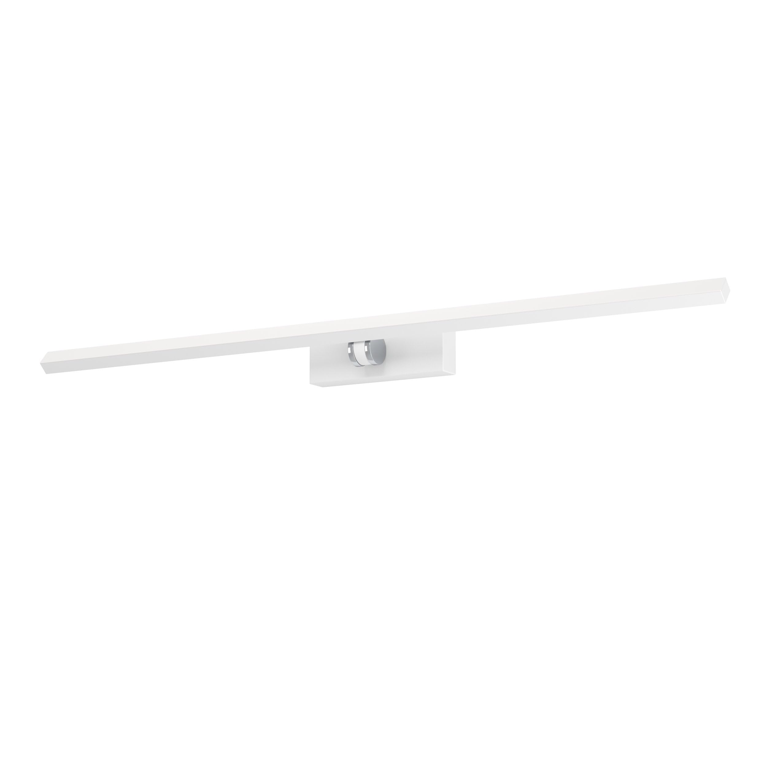EGLO LED Wandleuchte Verdello, Wandlampe aus Kunststoff in Weiß und Chrom | Bad Spiegellampe, Badezimmer und Flur Lampe, warmweiß-kaltweiß, IP44