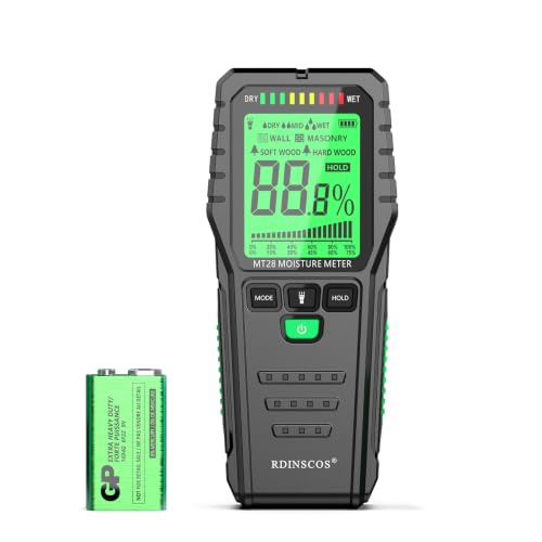 Pinless Moisture Meter for Wood Digital Wall Moisture...