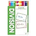 BAZIC Division Flash Cards, Numbers Elementary Math Flashcards Game at School, Problem Solving for Ages 8+ 3rd Grade 4th Grade (36/Pack), 24-Packs