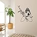 Produktbild JXWR Kreative Kriegerin Wandaufkleber Wohnzimmer TV Hintergrund Wandaufkleber 57x62cm