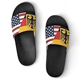 Flag of U.S. German Flag House Sandals Non-Slip Bathroom Slippers Beach Summer Shoes for Men Women 40 (250mm)