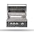 Coyote S-Series Natural Gas Grill, 30-in. 3-Burner Built-in Grill with RapidSear Infrared Burner & Rotisserie - C2SL30NG