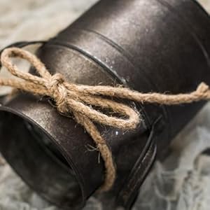 Rust Paint Flower Vase Rustic Galvanized Metal Milk Can Bucket Primitives Jug for Home Garden Shop Decor