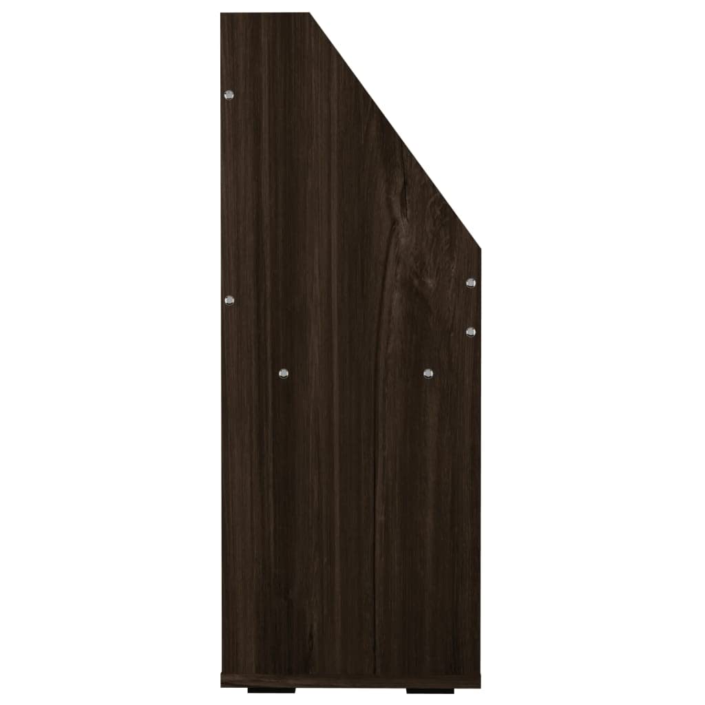 INLIFE Librería infantil de roble ahumado, 71 x 30 x 78,5 cm, aglomerado-9520