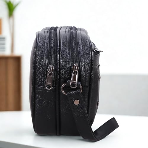 Image of kbi Mens Cash Bag Pouch Money Carrying Handling Luggage Multipurpose Travel Pouch vegan Leathe