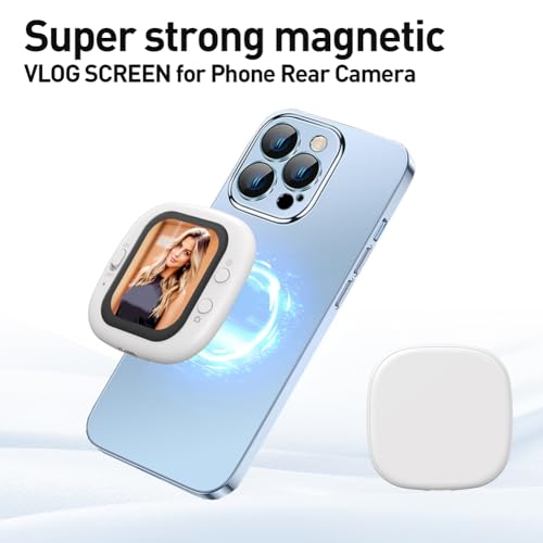 Cámara trasera magnética Bluetooth espejo pantalla móvil coche mini 6