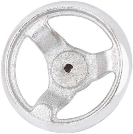 1PC 100mm/ 4" Dia 3 Spoke Round Silver Iron Hand Wheel for Milling Machine Lathe