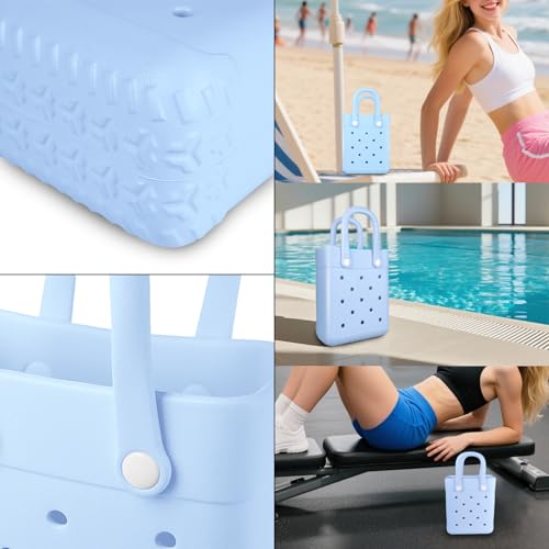 Image of Beach Bag | X-Small Waterproof Rubber Tote Bag for Travel, Pool, Boat, Groceries, Sports