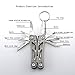 Small Multitool Pliers,Outdoor Pocket Multitools Mini Pliers,Best Gifts for Mens, Boys, Birthdays, Christmas, Friends, 15 In 1 Stainless Steel Accessible Tools(Grey)