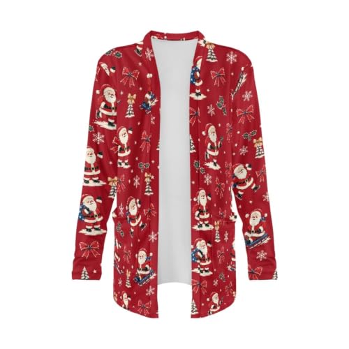 Image of Cardigan Sweaters for Women Long Sleeve Cardigan Soft Drape Open Front Fall Dusters V-Neck Jackets Dressy Loose Coat