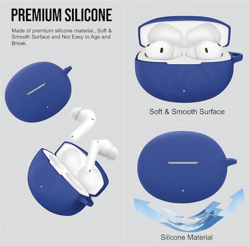 Image of Silicone Case Cover Compatible for OnePlus Buds 4 -Blue