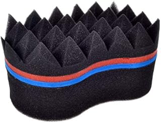 Hair Styler Professional Double Sides Pyramid Afro Coil Wave Brushes Magic Twist Curl Sponge Brush -2 Pac