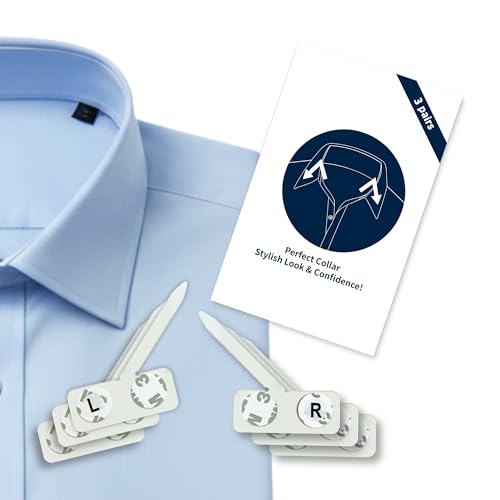 istays Collar Stays for Men’s Dress Shirts (3 Pairs)