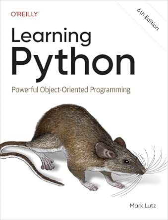 Learning Python: Powerful Object-Oriented Programming : Lutz, Mark ...