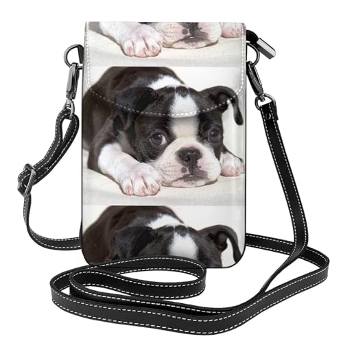 Pochettes pour téléphone portable Boston Terrier petit sac bandoulière