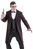 AbbyShot Clothiers mens Eleventh Doctor's Purple Coat Large