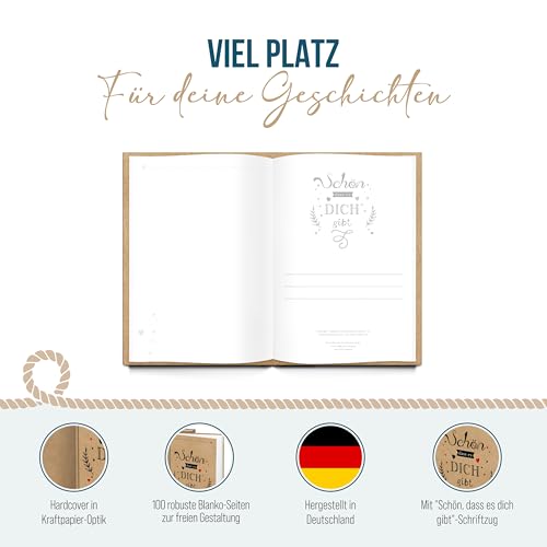 Carnet de notes A4 Schön dass es dich gibt grand format couverture rigide - 3
