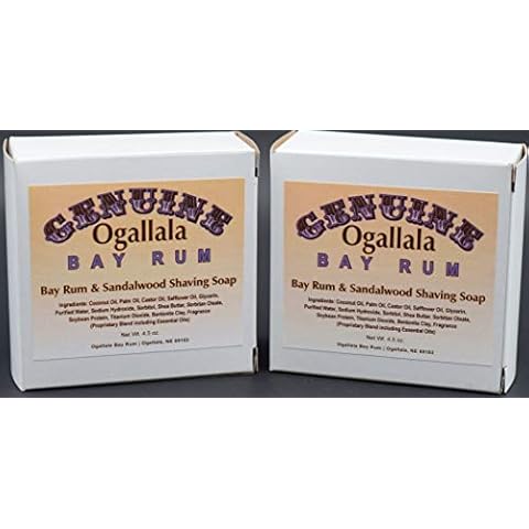 Two (2) Genuine Ogallala Bay Rum & Sandalwood Shaving Soap Cover