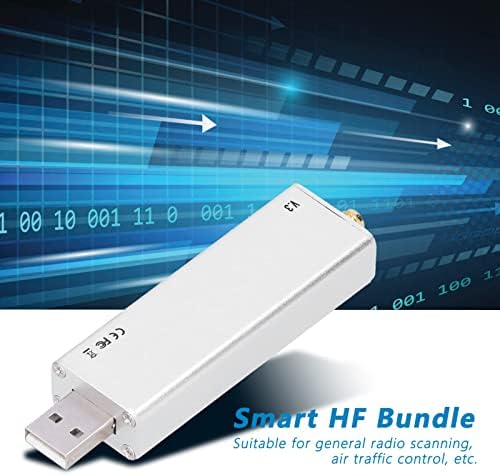 Miniatura 2 de RTL‑SDR R820T2 V3 RTL2832U Antena de radio inteligente definida por software con chip ADC RTL2832U para escáner de radio basado en computadora de