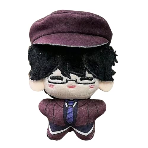 LUNK BSD Plush Ranpo Edogawa Figure Stuffed Doll Anime Soft Figure Keychain Pendant Charm Mini Hug Pillow Decoration Gifts