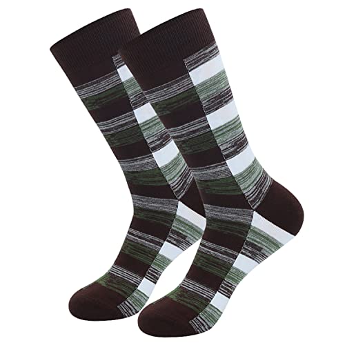 Image of HHX YONLEE Dress Socks 5 /6 /10 Pairs Crew Argyle Colorful Cotton Novelty Casual Happy Fun