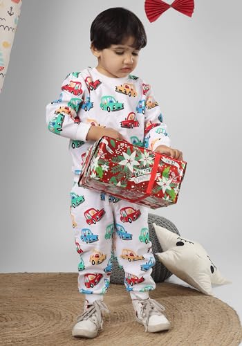 Image of POLKA TOTS 100% Cotton Co-Ord Joggers for Kids | Trendy Sweatshirt & Joggers Set | All Season Wear for Kids, Toddler & Newborn | Soft & Breathable Dress for Boys & Girls | from 6 Months to 8 Years