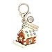 MC133 3D Crystal Chocolate Candy House Lobster Charm Pendant with Pouch Bag (1 piece)