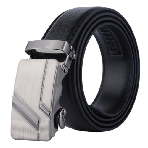 JSEIAJB Versatile Men's Belt Automatic Buckle Waist Belt Buckle Pants Belt
