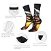 XZDZDX Metal Symmetry Photo Polyester Mid-Calf Socks 2 Black-2 for Unisex - Skin-Friendly Elastic Fashion Crew Socks