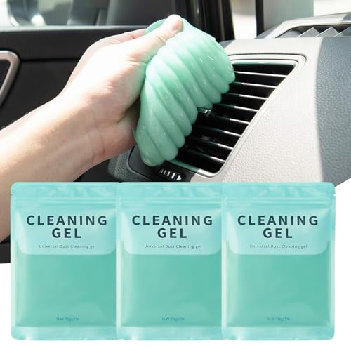 ASFSKY Car Cleaning Gel (3 Pack) Cleaning Putty Universal Dust Cleaning Car Interior Cleaner Keyboard Dust Remover Car Slime Gifts for Men Women Girl