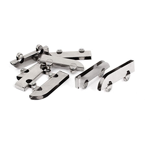 SOURCING MAP sourcingmap® Hardware de cristal Armario Armario Gabinete de Barraillos para puerta corrediza 8 pcs