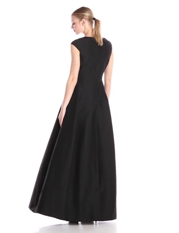 halston heritage black dress Halston Heritage Two-Tone Black Mini Dress Little Black Dress Designer Worn Once