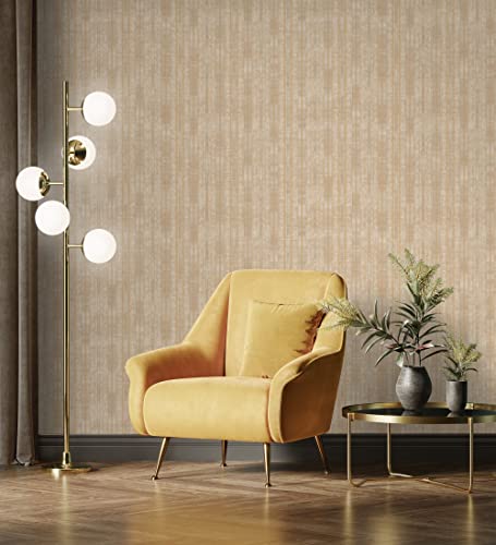 Papier peint vinyle texturé en relief ocre GAULAN 681663 pour une décoration murale chic - 5
