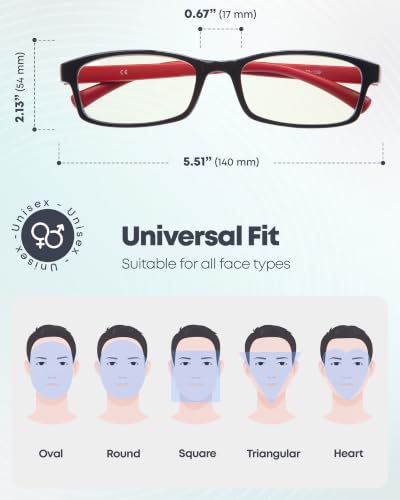 Image of Prospek Blue Light Blocking Glasses for Men Women, Computer Readers