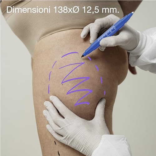 Gima - Dermatologische Doppelstift mit Kappenstruktur aus Polypropylen, Spitze aus Polyesterfaser, 10-teilig, 33179