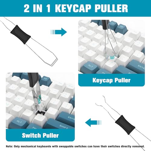 image for IOGOG 6PCS Keyboard Brush Cleaner Kit with Keycap Puller & Switch Pull