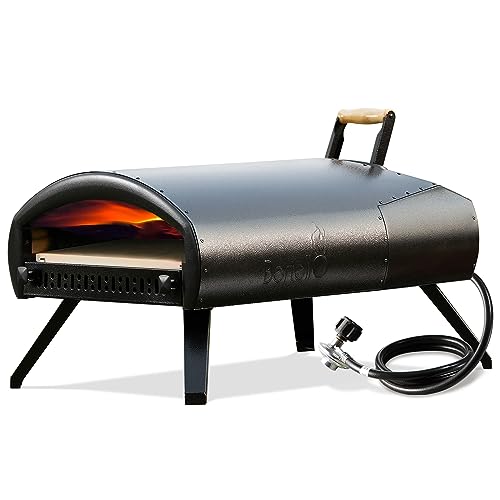 Bertello Grande 16" Gas & Wood Simultaneously - Outdoor Pizza Oven -Patented Portable Pizza Oven -Pizza Maker, Double Wall Insulation -Gas Burner, Wood Tray, Pizza Stone Included Bertello Grande 16" Gas & Wood Simultaneously - Outdoor Pizza Oven -Patented Portable Pizza Oven -Pizza Maker, Double Wall Insulation -Gas Burner, Wood Tray, Pizza Stone Included