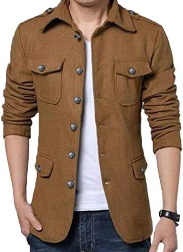 Sheya トレンチコート メンズ 長袖 ジャケット ボタン スタイリッシュ ビジネス Sale 72 Off コート カジュアル 春秋冬 シンプル