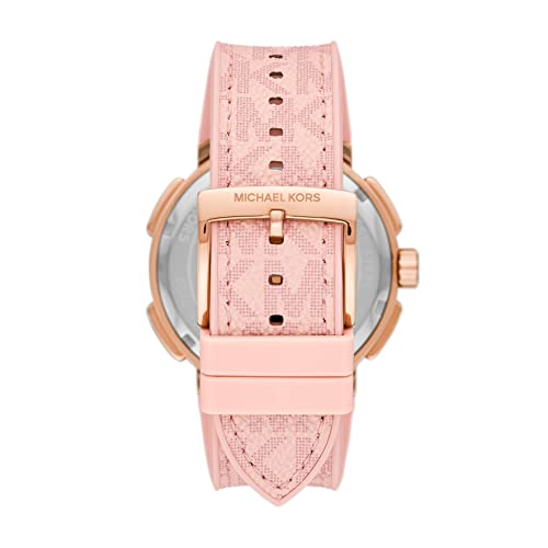 Michael Kors Women's Sidney Multifunction Ballet Pink Pvc Watch (Model: Mk7222) #TOP2