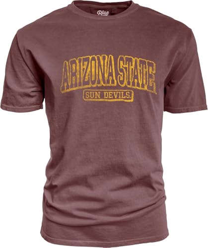 Arizona State Sun Devils NCAA Officially Licensed T-Shirt Team Color Dyed Ringspun Vintage, Small