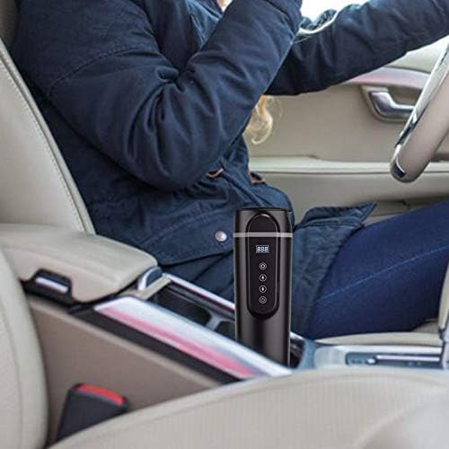 xishuashua Stainless Steel Travel Mug 12V/24V In Car Thermos Thermal Heated Travel Mug Cup Tea Coffee Cup Insulated Mugs 450ml With Car Charging System