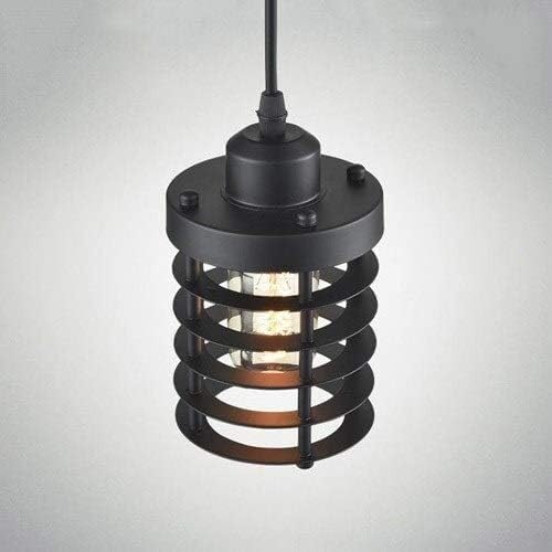 Metal Cage Light Industrial Spiral Showcase Lampshade Adjustable Hanging Chain Lamp,Hanging Light