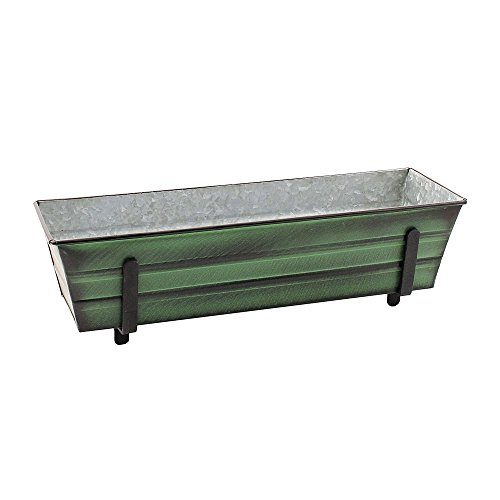 Achla Designs C-08 Small, Green Galvanized Steel Window Flower Box #TOP3
