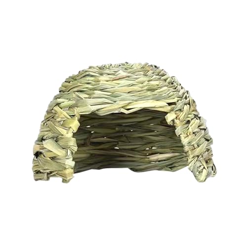 チンチラの遊びと睡眠のための快適なプレイハウス赤ちゃんウサギの隠れ家小屋 21cmx14cm 緑 21x14cm