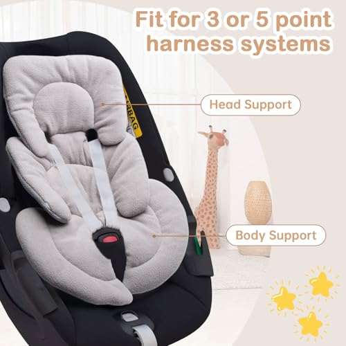 Image of Infant Insert Compatible with Graco Snugride 35 - Car Seat Insert Cushion Pad, Replacement Infant Car Seat Insert for Graco, Soft Pillow, Double-Side Use